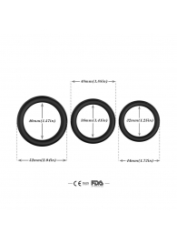 Набор из 3 черных эрекционных колец Stay Hard - Boys of Toys - в Барнауле купить с доставкой Набор из 3 черных эрекционных колец Stay Hard - Boys of Toys - в Барнауле купить с доставкой