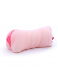 Телесный двусторонний мастурбатор - вагина и ротик - Boys of Toys - в Барнауле купить с доставкой