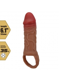 Реалистичная насадка на член Peirre - 15,5 см. - Baile - в Барнауле купить с доставкой Реалистичная насадка на член Peirre - 15,5 см. - Baile - в Барнауле купить с доставкой