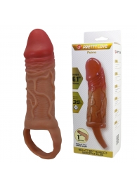 Реалистичная насадка на член Peirre - 15,5 см. - Baile - в Барнауле купить с доставкой Реалистичная насадка на член Peirre - 15,5 см. - Baile - в Барнауле купить с доставкой