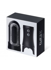Набор Tenga Flip Zero Electronic Vibrotation: мастурбатор с вибрацией и устройство вращения - Tenga - в Барнауле купить с доставкой