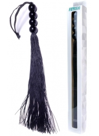 Черная силиконовая плеть - 37 см. - Boys of Toys - купить с доставкой в Барнауле