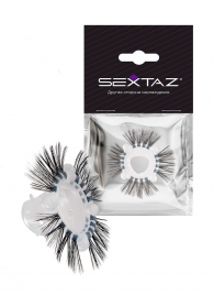 Эластичное эрекционное кольцо с черными «ресничками» - Sextaz - в Барнауле купить с доставкой