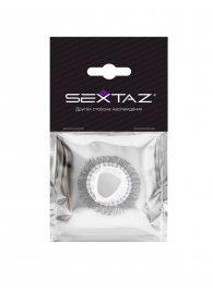 Эластичное эрекционное кольцо с длинными черными «ресничками» - Sextaz - в Барнауле купить с доставкой