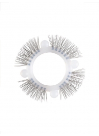 Эластичное кольцо с «ресничками» и 4 шариками - Sextaz - в Барнауле купить с доставкой