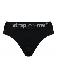 Черные трусики для насадок Heroine Lingerie Harness - size XL - Strap-on-me - купить с доставкой в Барнауле