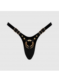 Черный пояс для фиксации насадок Strap-On-Me Leatherette Harness Fabulous - Strap-on-me - купить с доставкой в Барнауле