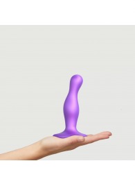 Фиолетовая насадка Strap-On-Me Dildo Plug Curvy size S - Strap-on-me - купить с доставкой в Барнауле