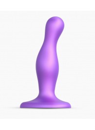 Фиолетовая насадка Strap-On-Me Dildo Plug Curvy size S - Strap-on-me - купить с доставкой в Барнауле
