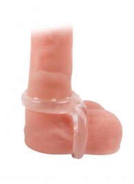 Прозрачное двойное эрекционное кольцо - Sex Expert - в Барнауле купить с доставкой