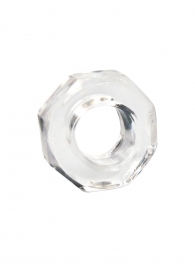 Прозрачное эрекционное кольцо в форме гайки - Sex Expert - в Барнауле купить с доставкой