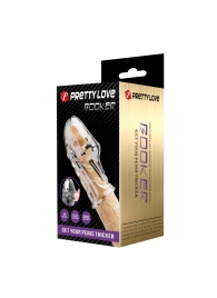 Прозрачная насадка на пенис Booker - 8 см. - Baile - в Барнауле купить с доставкой