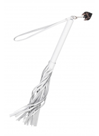 Белая кожаная плеть - 50 см. - Pecado - купить с доставкой в Барнауле