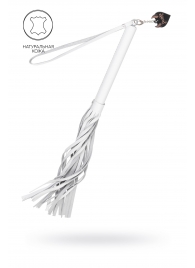 Белая кожаная плеть - 50 см. - Pecado - купить с доставкой в Барнауле