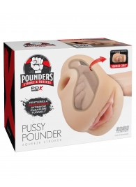 Телесный мастурбатор-вагина Pussy Pounder Squeeze Stroker - Pipedream - в Барнауле купить с доставкой