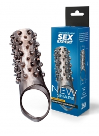 Дымчатая насадка на пенис с шипами и выпуклостями - 12,5 см. - Sex Expert - в Барнауле купить с доставкой