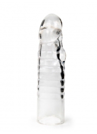Прозрачная закрытая насадка на член - 15 см. - Sex Expert - в Барнауле купить с доставкой