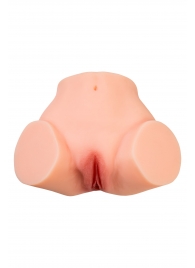 Телесный реалистичный мастурбатор-полуторс с 2 любовными входами - No Name - в Барнауле купить с доставкой