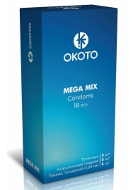 Презервативы OKOTO Mega Mix - 18 шт. - Sitabella - купить с доставкой в Барнауле