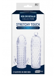 Набор из 2 прозрачных насадок на член Seductive Tickler Sleeves Set - NMC - в Барнауле купить с доставкой