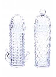 Набор из 2 прозрачных насадок на член Seductive Tickler Sleeves Set - NMC - в Барнауле купить с доставкой