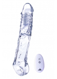 Прозрачная насадка-удлинитель Length Enhancer With Bullet с подхватом - 22,3 см. - NMC - в Барнауле купить с доставкой