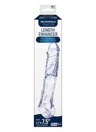 Прозрачная насадка-удлинитель Length Enhancer с подхватом - 22,3 см. - NMC - в Барнауле купить с доставкой