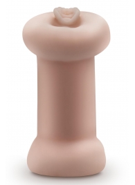 Телесный люминесцентный двусторонний мастурбатор Tasha - Blush Novelties - в Барнауле купить с доставкой