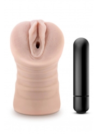 Телесный мастурбатор-вагина Ayumi с вибрацией - Blush Novelties - в Барнауле купить с доставкой