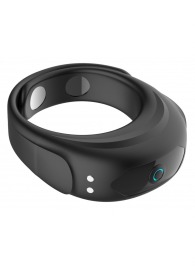 Черное эрекционное виброкольцо на ремешках - Boys of Toys - в Барнауле купить с доставкой
