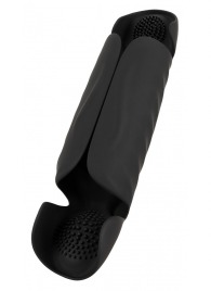 Черный вибромастурбатор с трехточечной стимуляцией Penis Trainer with 3 Point Stimulation - Orion - в Барнауле купить с доставкой