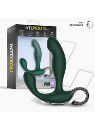Зеленый вибромассажёр простаты Greeny - 12,8 см. - Intoyou - в Барнауле купить с доставкой