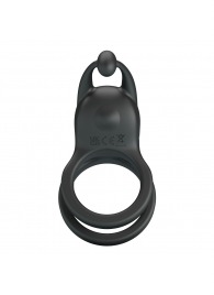 Черное перезаряжаемое виброкольцо Goodwin - Baile - в Барнауле купить с доставкой