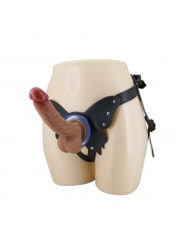 Поясной страпон Wells: трусики в форме бабочки и фаллоимитатор-насадка - Baile - купить с доставкой в Барнауле