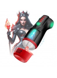 Интерактивный мастурбатор Raven с вакуумом, вибрацией и подсветкой - Shots Media BV - в Барнауле купить с доставкой