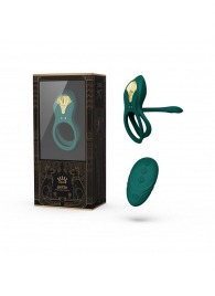 Зеленое эрекционное виброкольцо Bayek с пультом ДУ - Zalo - в Барнауле купить с доставкой