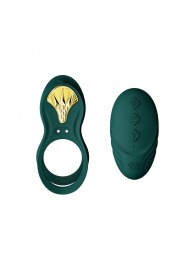 Зеленое эрекционное виброкольцо Bayek с пультом ДУ - Zalo - в Барнауле купить с доставкой