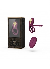 Фиолетовое эрекционное виброкольцо Bayek с пультом ДУ - Zalo - в Барнауле купить с доставкой