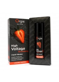 Жидкий вибратор Orgie High Voltage Strawberry - 15 мл. - ORGIE - купить с доставкой в Барнауле