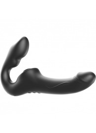 Черный безремневой страпон с 3 моторами - Ibiza - купить с доставкой в Барнауле