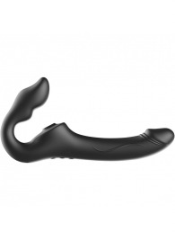 Черный безремневой страпон с 3 моторами - Ibiza - купить с доставкой в Барнауле