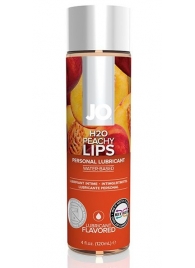 Лубрикант на водной основе с ароматом персика JO Flavored Peachy Lips - 120 мл. - System JO - купить с доставкой в Барнауле