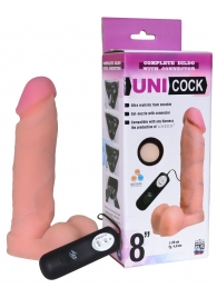 Фаллическая насадка Харнесс UNICOCK 8  с вибрацией - 20 см. - LOVETOY (А-Полимер) - купить с доставкой в Барнауле