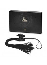 Чёрная плётка Lilly Whip Bijoux - Bijoux Indiscrets - купить с доставкой в Барнауле