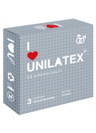 Презервативы с точками Unilatex Dotted - 3 шт. - Unilatex - купить с доставкой в Барнауле