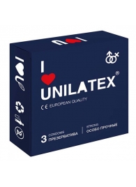 Ультрапрочные презервативы Unilatex Extra Strong - 3 шт. - Unilatex - купить с доставкой в Барнауле