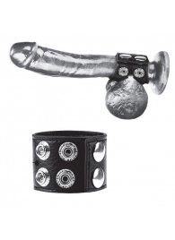 Ремень на член и мошонку 1.5  Cock Ring With Ball Strap - BlueLine - купить с доставкой в Барнауле