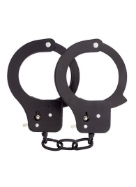 Чёрные наручники из листового металла BONDX METAL CUFFS BLACK - Dream Toys - купить с доставкой в Барнауле