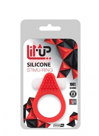 Красное эрекционное кольцо LIT-UP SILICONE STIMU RING 1 RED - Dream Toys - в Барнауле купить с доставкой