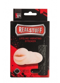 Мастурбатор-ротик с вибрацией REALSTUFF VIBRATING MASTURBATOR MOUTH - Dream Toys - в Барнауле купить с доставкой